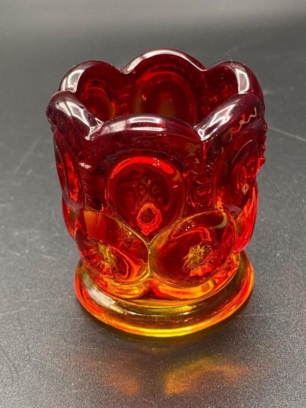 Amberina Moon n Star Toothpick Holder